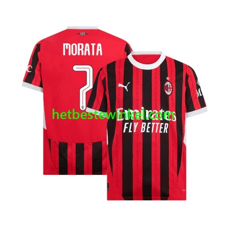 AC Milan UCL Font MORATA 7 Voetbalshirts Thuis 2024-25